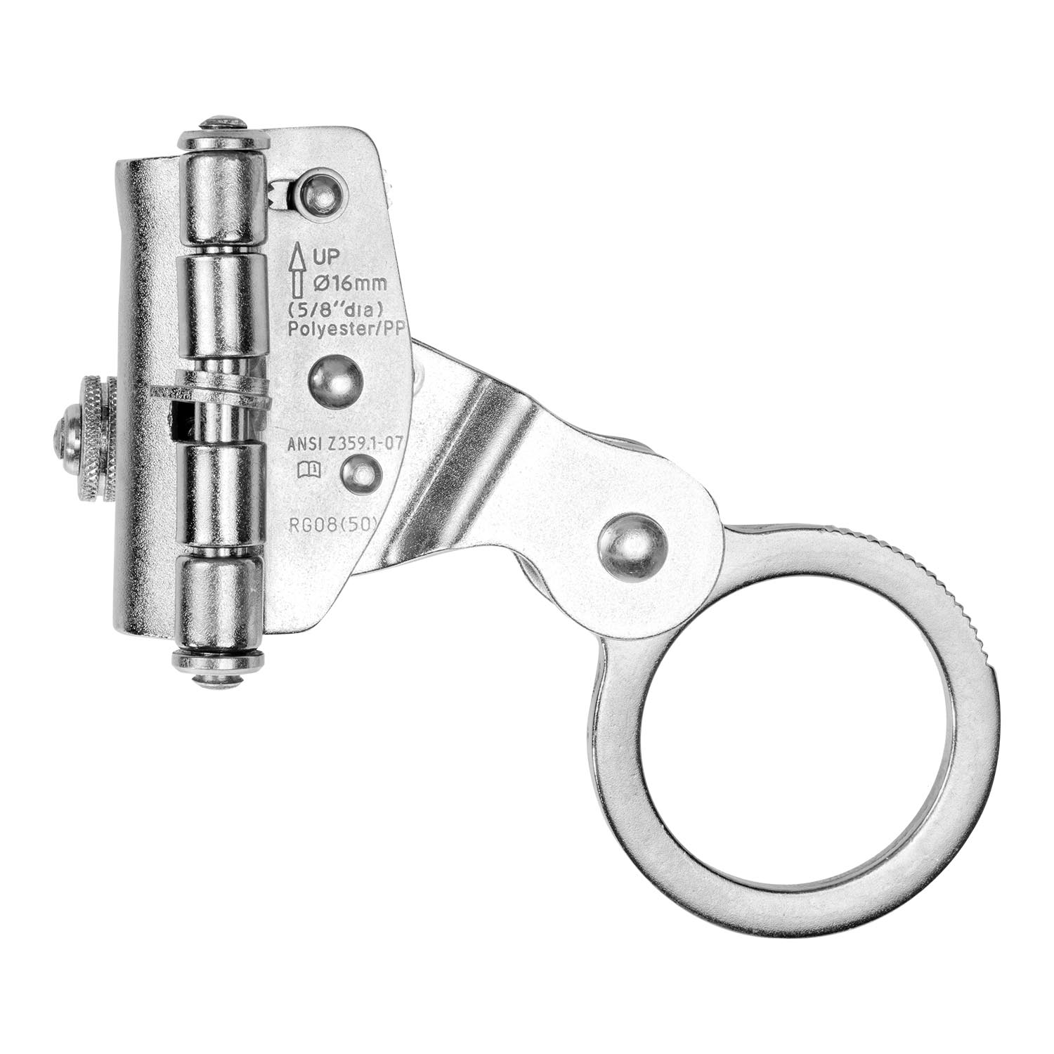 KStrong 5/8″ Self-Tracking Steel Rope Grab with Anti-Panic Feature